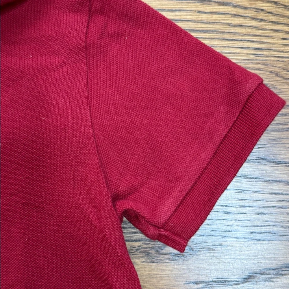 Polo by Ralph Lauren Boys Maroon/ Burgundy Pique Polo Shirt Size 6